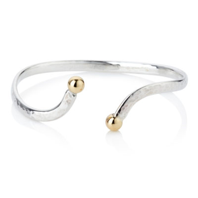 Adjustable 9ct Silver Bangle