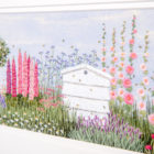 Floral Border and Beehive Embroidery Kit