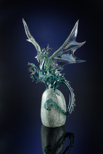 Dragon on Colorado jade