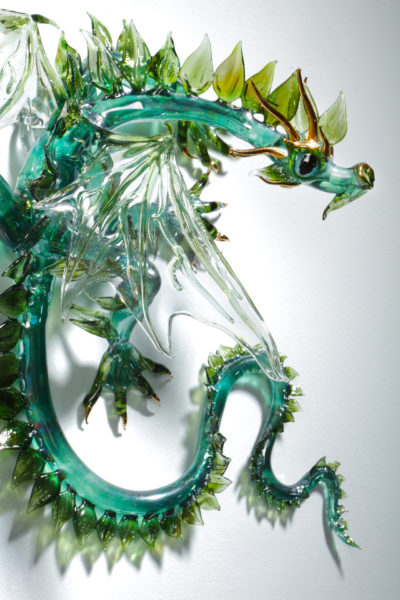 Medium Wall Leaf Dragon -close up