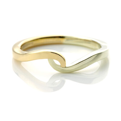 two-tone gold ring