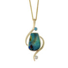 boulder opal pendant