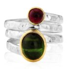 tourmaline silver ring