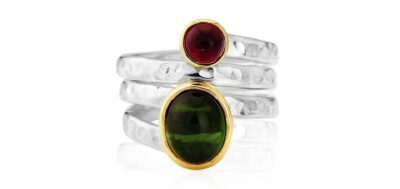 tourmaline silver ring