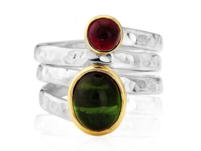 tourmaline silver ring