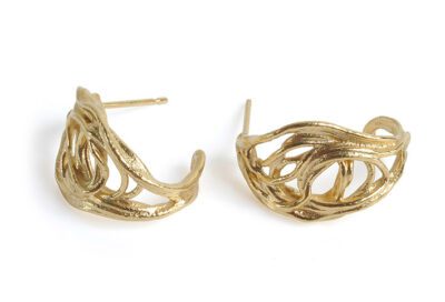 Gold plate wire hoops