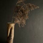 Hawthorn Tree Trunk Vessel By Sonya Wilkins Ceramics (version b with grasses)