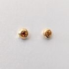 Spessartite garnet stud earrings 9ct gold