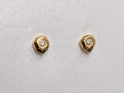 Diamond stud earrings