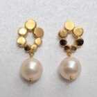 gold plated silver earrings