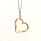 Heart gold pendant