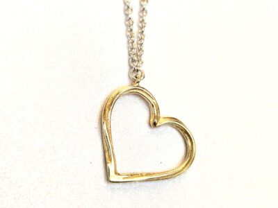 Heart gold pendant