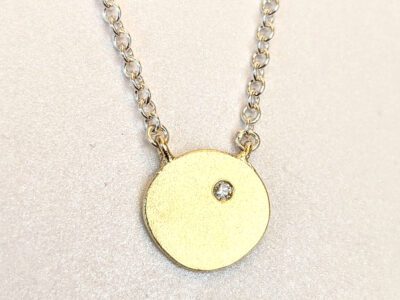 diamond gold pendant