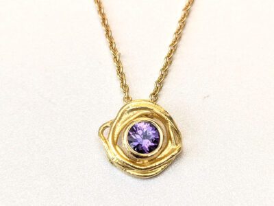 sapphire pendant