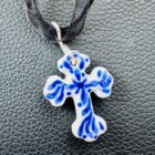 Blue Swirl Cross