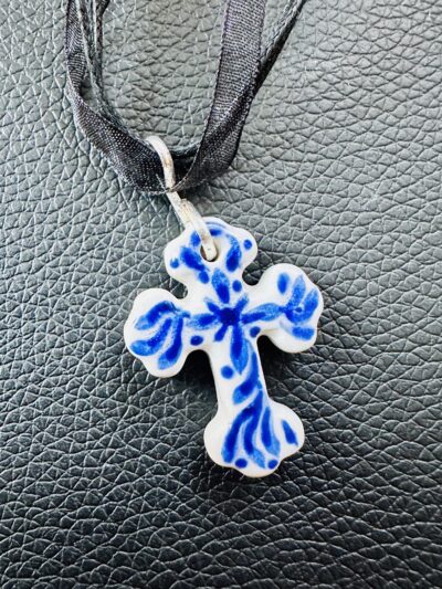 Blue Swirl Cross