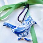 Blue Jay Bird Pendant