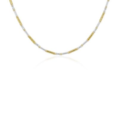 gold and silver ncklace