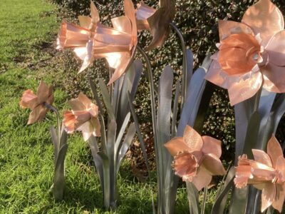 copper and stainless daffodil